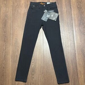 Saint Unbreakable Dyneema Riding Jeans Women 6 High Rise Skinny Black NWT